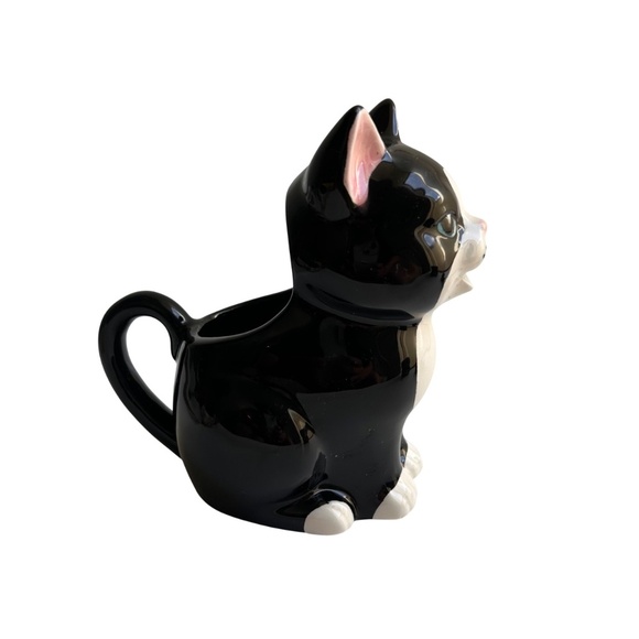 Vintage Lefton Ceramic Tuxedo Kitty Cat Creamer - Picture 5 of 10